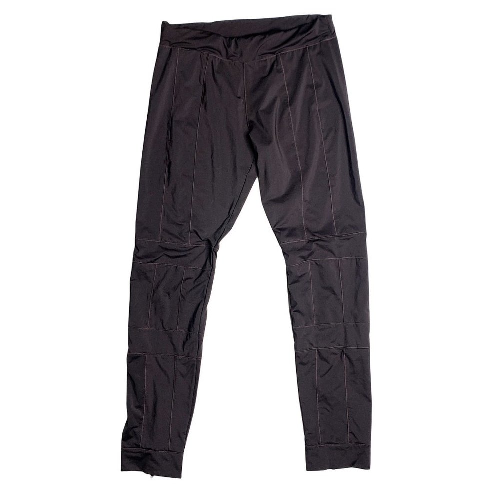 Stella McCartney Adidas Ankle Zip Dark Purple Leggings Workout Athletic Designer - Picture 7 of 12